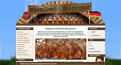 Desktop Screenshot of bratwurst-bratwurst.de
